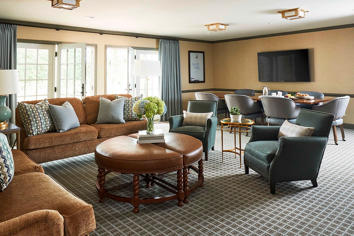 Shared parlor inside a Carolina Villa
